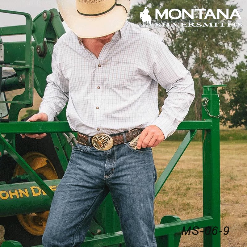 美国进口Montana美国西部牛仔腰带巴扣 皮带腰带巴扣