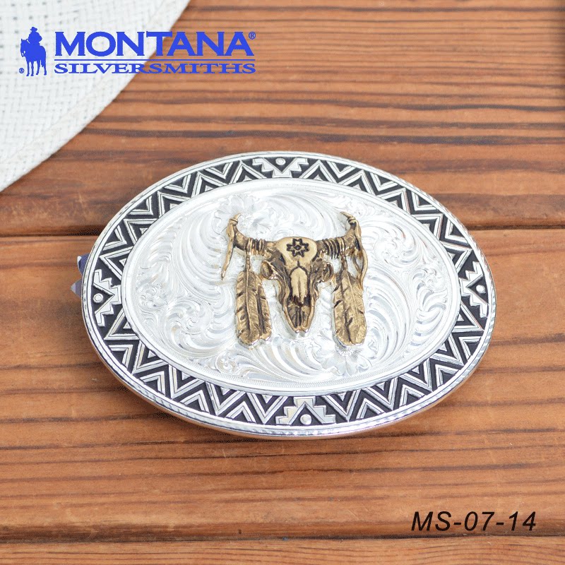 美国进口MONTANA西部腰带巴扣牛仔专用 牛仔腰带装饰 骑马野骑