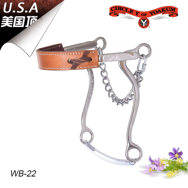 美国进口CircleY口弦hackmore口弦马嚼子无衔铁水勒配件马具配件