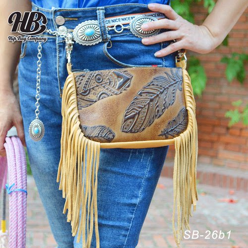 美国进口西部牛仔腰包