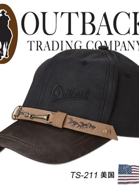 美国进口OUTBACK西部纯棉油布骑士帽防水牛仔帽澳洲休闲骑马帽
