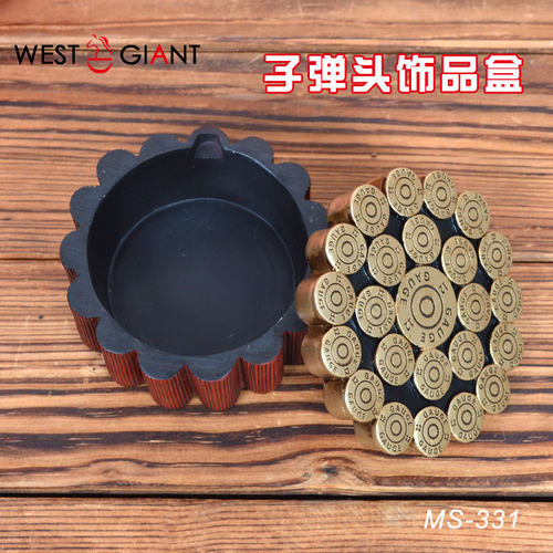 西部巨人饰品收纳盒 西部子dan样式家居酒吧装饰品摆件