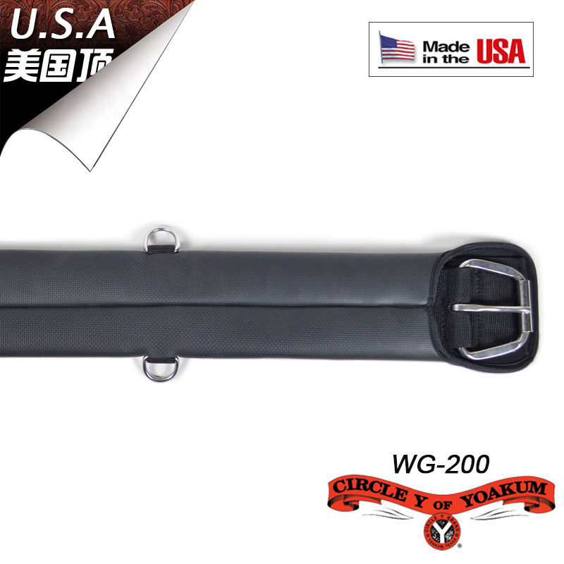 美国CircleY西部前肚带 硅胶西部鞍马肚带 加厚西式肚带 西部巨人