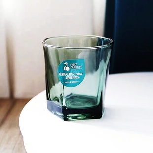 五角玻璃杯加厚酒吧杯子啤酒杯KTV洛杯家用水杯威士忌杯茶杯彩色