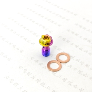 钛合金油管螺丝适用布雷博小螃蟹M50鲍鱼对四车力屋F901/9AG