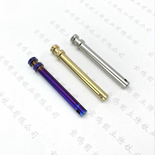 钛合金卡钳插销适用布雷博车力屋FR6F101F101R大螃蟹科金色烧蓝