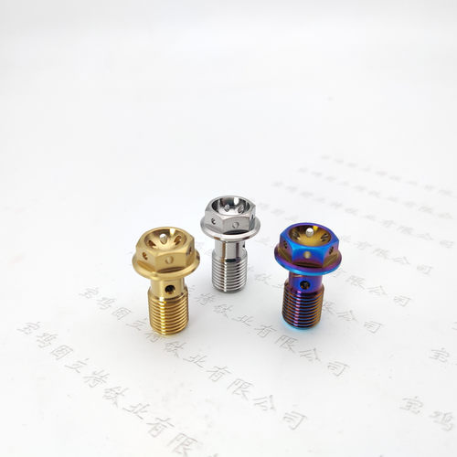 钛合金刹车卡钳油管螺丝M10摩托车适用布雷博车力屋爱得利日清