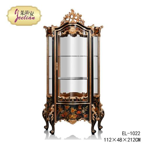 茱莉安法式实木雕刻展示柜