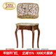 茱莉安法式 奢华陶瓷镶铜艺术手绘花卉小角几意式 实木沙发边几
