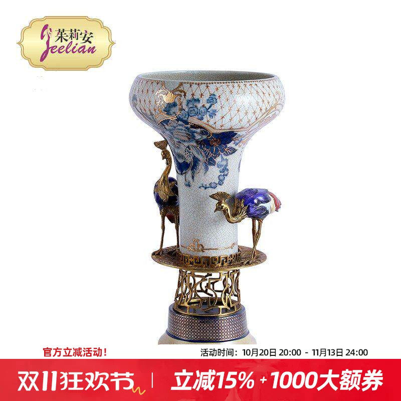 茱莉安法式陶瓷客厅精致装饰花瓶