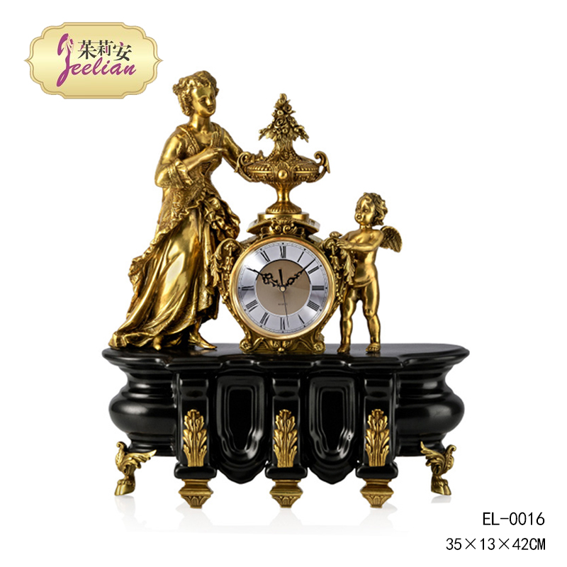茱莉安法式風格陶瓷配銅座鐘