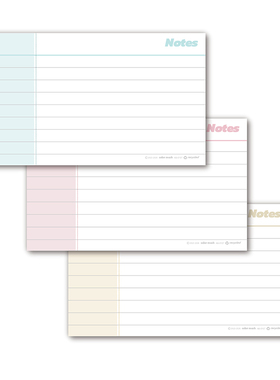 包邮三色粉彩3X5英寸日式极简index cards文摘卡索引卡单面 60张