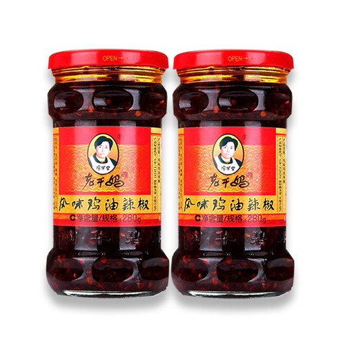 老干妈风味鸡油辣椒280g*2瓶