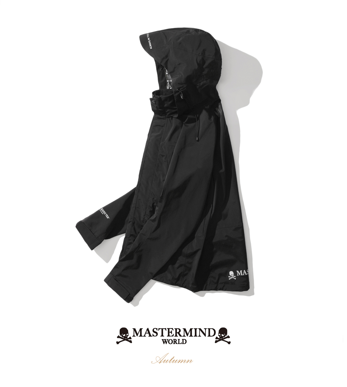 Mastermind World x MARBLED CAT新款冲锋衣防水外套001暗黑骷髅
