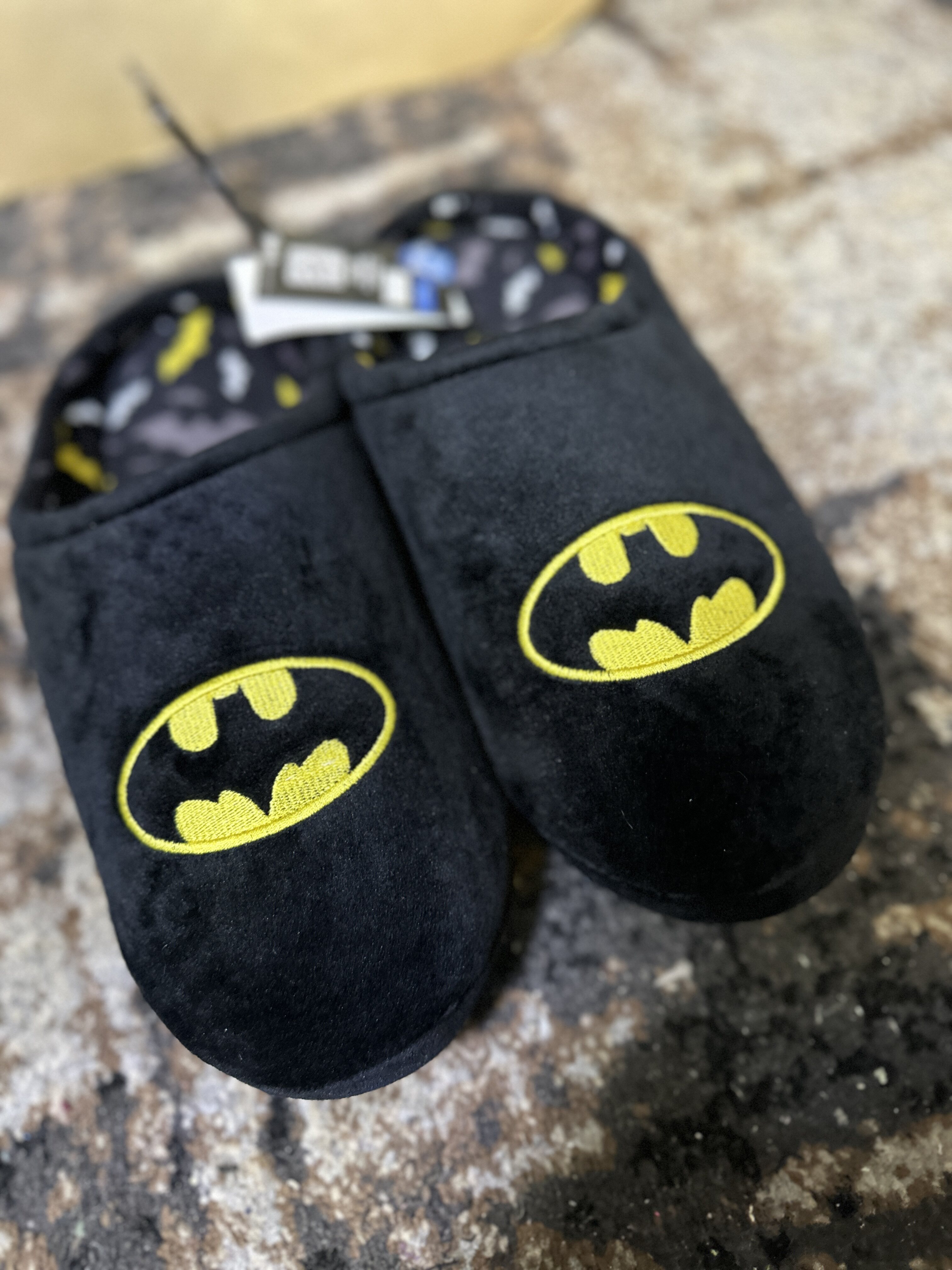 DC正版Batman蝙蝠侠毛绒拖Ground Up经典超级英雄IP秋冬居家拖鞋