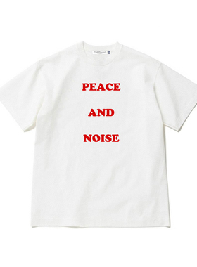 UNDERCOVER经典NOISE圆领全棉植绒衫街潮流 t恤短袖夏天UC打底TEE