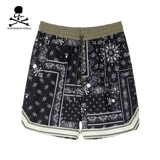 Местерн мира HK4 Классическая хлопчатобумажная удара Catrohado Короткое цветок фрукты замороженные черепа спортивные повседневные брюки