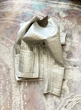 undercover无领秋冬廓形棉服夹克男内胆休闲百搭潮流外套保暖上衣