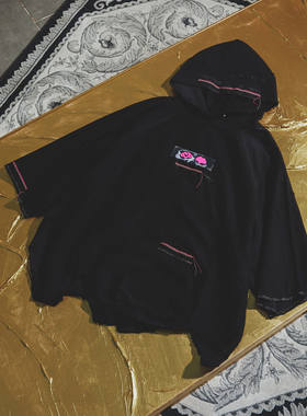 After Storm 23SS P05LE男士卫衣手工刺绣高定1OF1潮流套头连帽衫