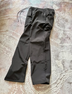 Undercover加绒加厚男直筒秋冬运动裤 速干户外机能风肌理感冲锋褲