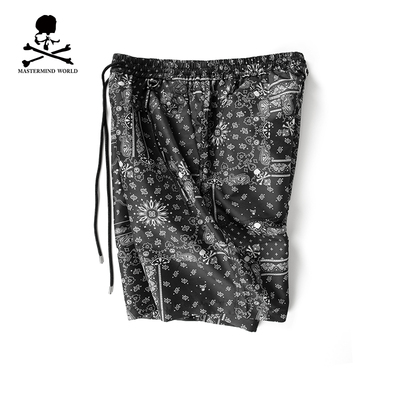 Mastermind World HK3经典四袋抽绳卡其短裤腰果花骷髅运动休闲裤