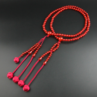 妙莲花日本念珠国际创价学会SGI日莲宗进口红玛瑙佛珠小田卷包邮