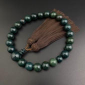 妙莲花日本御念珠印度鸡血玛瑙男手持数珠京都茶色正绢流苏 包邮