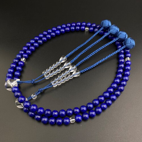 妙莲花7A天然青金石佛珠挂链