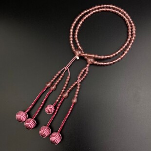 日莲宗创价学会用日本御念珠进口天然草莓晶女款108佛珠精磨包邮