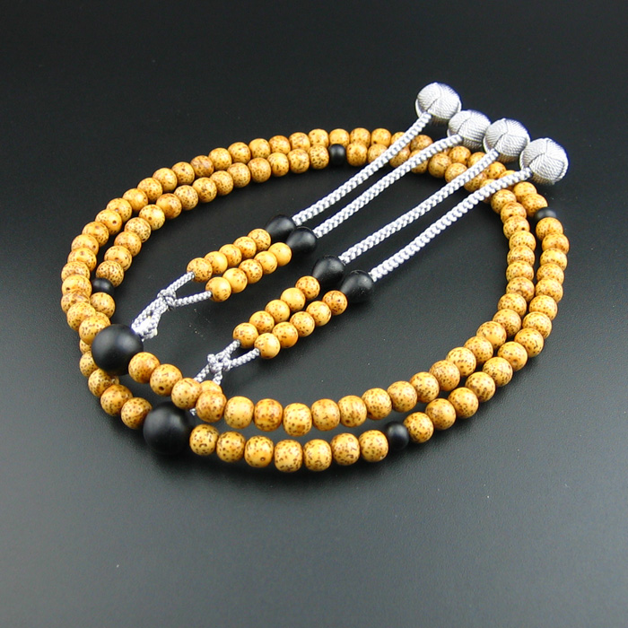 妙莲花108颗黑檀星月菩提包邮