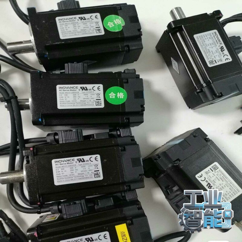询价九成新汇川200W伺服电机MS1H1-20B30CB-A33