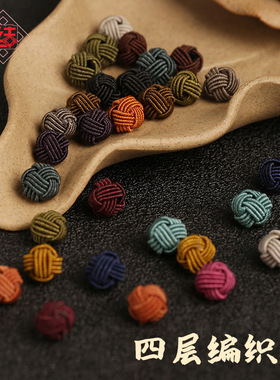 龙结佛珠手链球4层多色小号项链