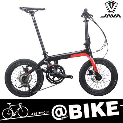 java佳沃碳纤维变速双碟刹折叠车