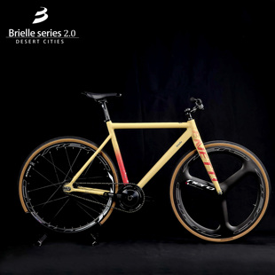 700C粗轮胎自行车 fixedgear BJ全地型死飞 BRIELLE整车固齿单速