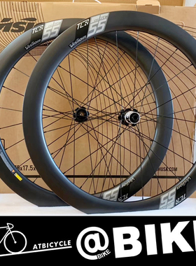 @BIKE Vision 公路车自行车 SC55碳纤维轮组 开口胎桶轴碟刹中锁