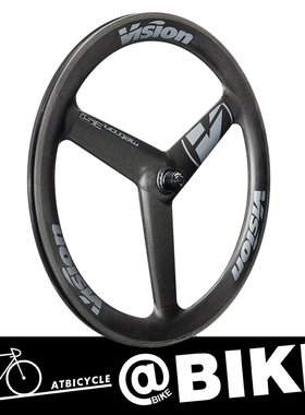 VISION METRON 3 SPOKE自行车公路车死飞碳三刀轮组 TT计时赛车轮