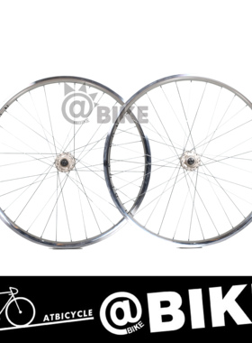 @BIKE 新款AT25车圈 银色 久欲花鼓 32孔 死飞自行车单速轮组