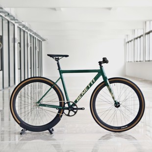 BRIELLE车架固齿单速自行车死飞瓜车粗轮胎 Benetti全地型死飞