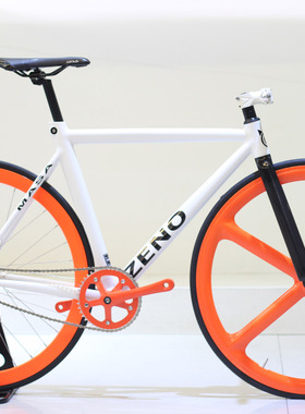 @BIKE zeno masa铝合金死飞单速车架搭配AEROSPOKE五刀轮特价整车