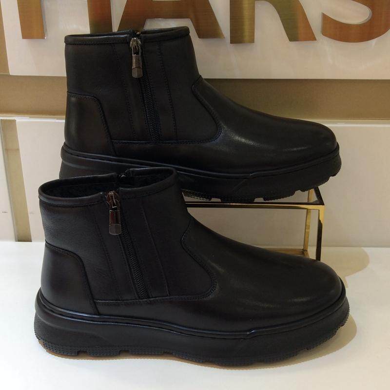 哈森HARSON正品2024冬季新款高帮平底皮毛一体保暖男皮靴MA242068,流行男鞋,高帮鞋,淘宝优惠券,粉丝福利购,淘宝优惠卷