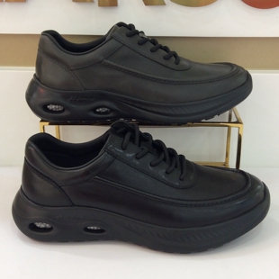 哈森HARSON正品2025春秋季新款平厚软底轻便休闲男单皮鞋ML256655