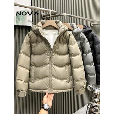 【意大利高端潮牌】羽绒服男款冬季2025新款休闲夹克外套连帽商务