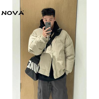 【意大利高端潮牌】棒球服羽绒棉服男款冬季工装加厚外套夹克上衣