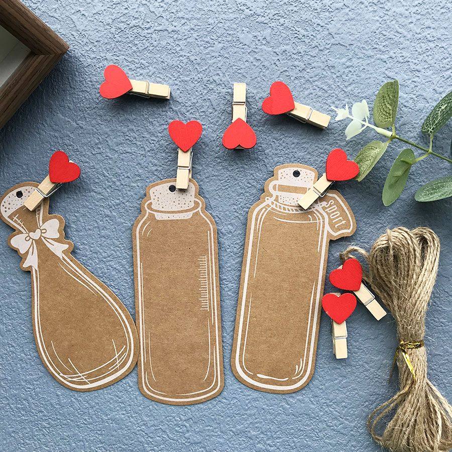 新长款书签式牛皮漂流瓶复古心愿祝福卡班级黑板装饰励志录语卡片,节庆用品/礼品,贺卡/卡片,淘宝优惠券,粉丝福利购,淘宝优惠卷