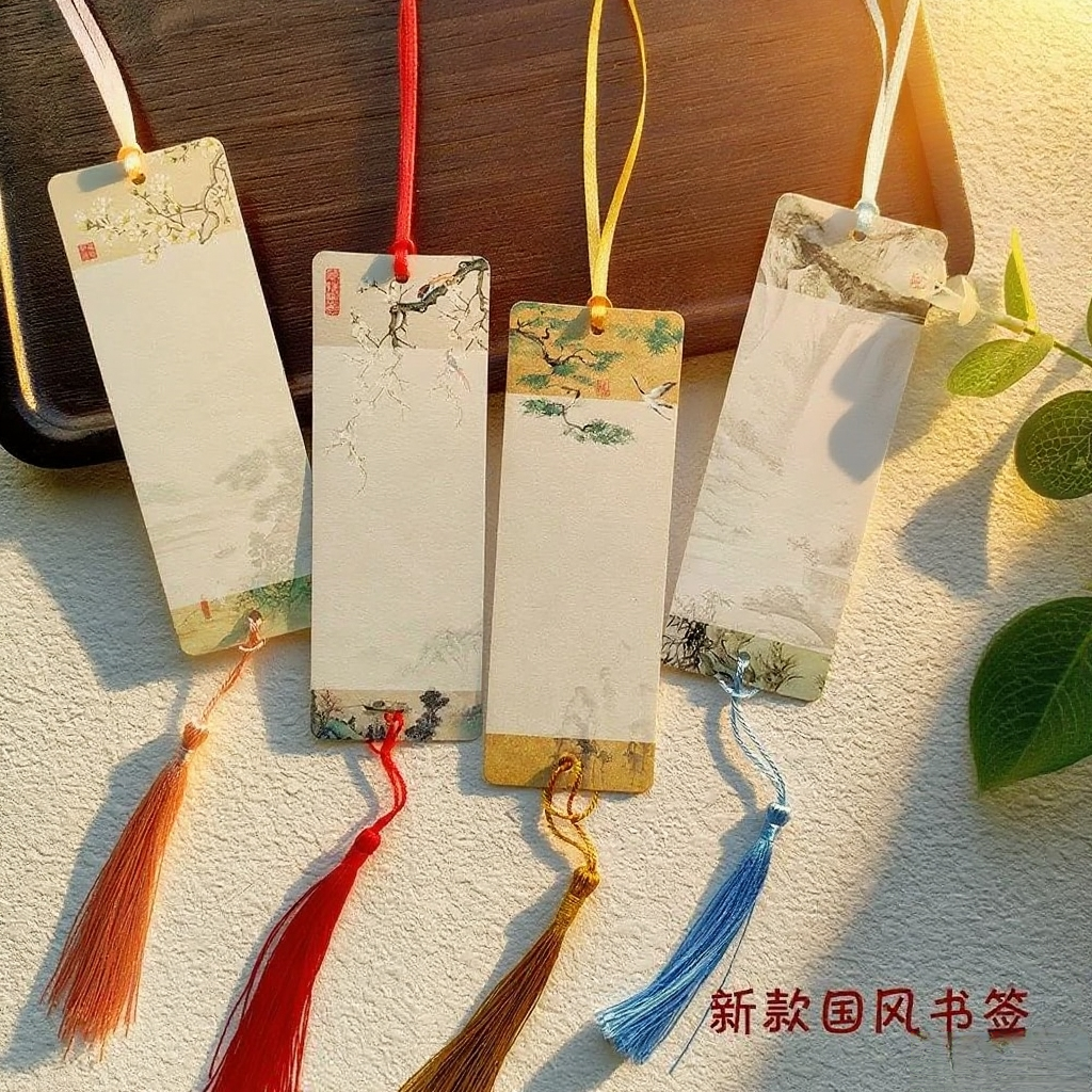 新款中国古风中秋节卡贺卡中式开学心愿卡diy花束礼物装饰鲜花卡