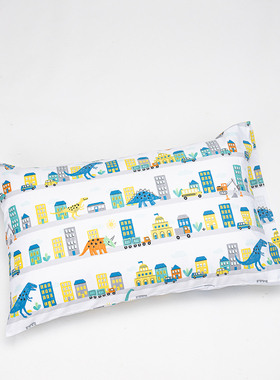 PBK恐龙小镇全棉印花有机棉儿童枕套枕袋  原包装