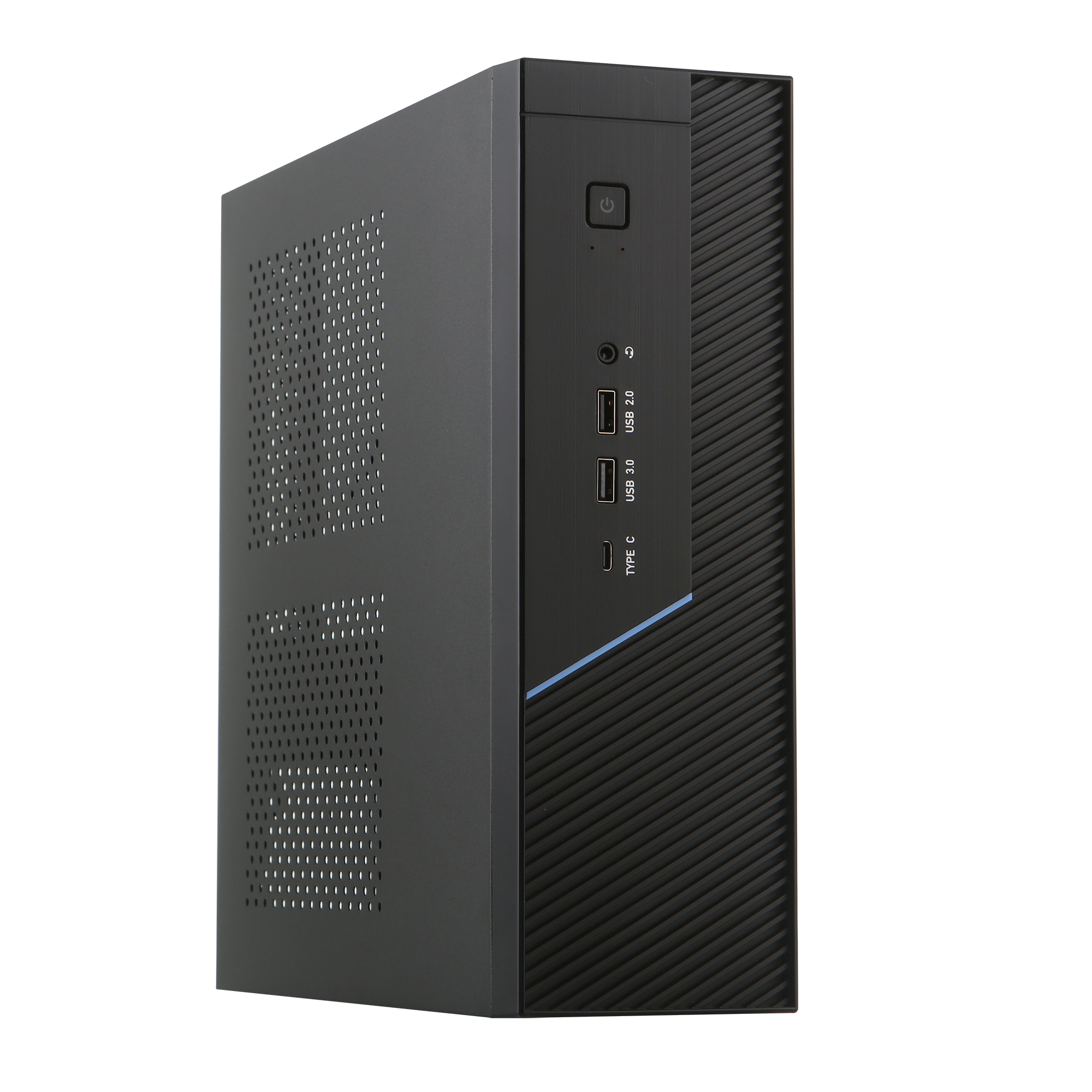 SKTC UX07卧式电脑MATX/ITX主板小1u电源半高显卡 HTPC机箱