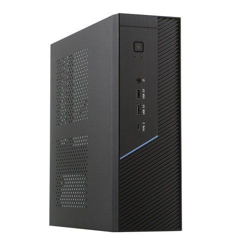 SKTC UX07卧式电脑MATX/ITX主板小1u电源半高显卡 HTPC机箱