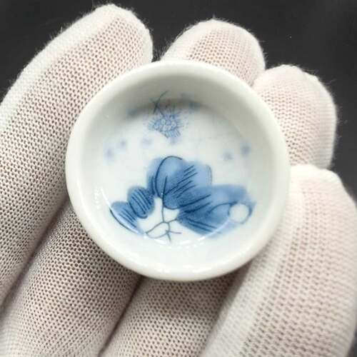 蟋蟀水盂蛐蛐水碗3号水盂蓝色花底蟋蟀用具用品
