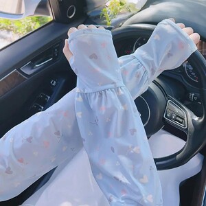 冰袖防晒袖套2026新款冰丝加长手袖女款夏季宽松防紫外线骑行开车